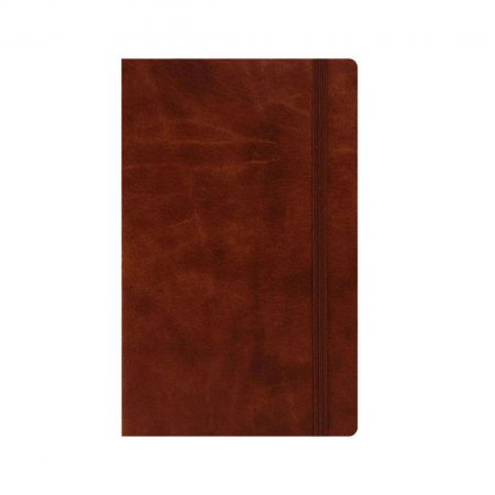 Flexible leatherette style cover , high sheen soft grain finish, co-ordinating closure band, ruled ivory pages.