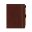 Brown large journal with pen loop and pencil, rounded corners and ribbon maker.