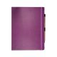 Soft touch Tuscon cover in purple, elasticated closure band.
