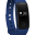 Activity watch in blue with pedometer, calorie and distant count, camera remote shoot, wrist sensor to activate
