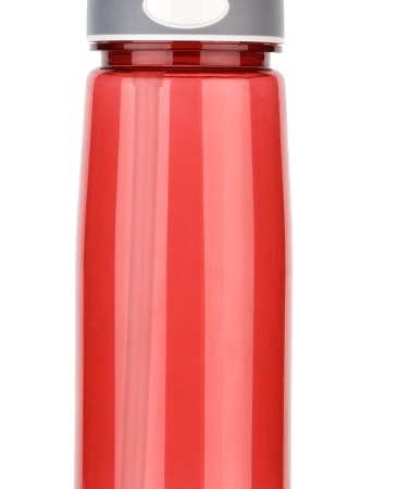Printed sports bottle in red