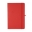 A5 medium size notebook in red with a red elasticated closure and pen loop