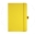 A5 medium size corporate diary in yellow with a luxurious soft touch cover. Yellow elasticated closure band and pen loop